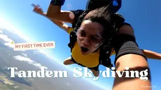 I went SKYDIVING for the first time | Tandem Skydiving Experience in Miami | Best Skydiving Moments