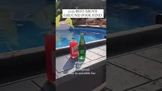 2025 Best Above Ground Pool Find.Best pool bar EVER!  Every pool needs this poolside bar