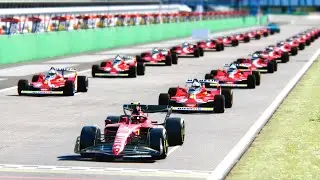 Ferrari F1 2022 F1-75 vs Ferrari F1 1979 at Monza GP
