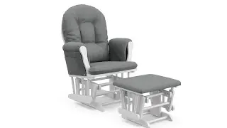 Storkcraft Premium Hoop Glider and Ottoman assemble