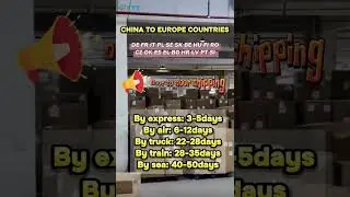 Shipping from China to Europe countries! #shipping #europe #shippingtips #euro #freightforwarding