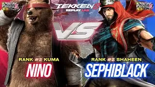 T8 ✨ NINO (Ranked #2 Kuma) vs SEPHIBLACK (Ranked #2 Shaheen) ✨ Tekken 8 High Level Ranked Gameplay