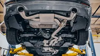 BMW F30 340i XDrive Bimmer Network Catless Downpipe and Turner Full Valved Catback Exhaust samples. 