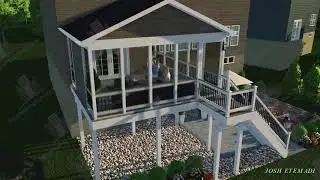 Homeland Contractors - Screen Porch Design