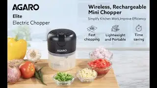 Personal Food Processor | Review & Features of AGARO Elite Rechargeable Mini Electric Chopper