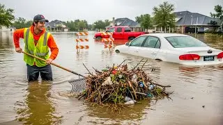 Removing All Debris and Trash From Your City Drain Grate #drainagesystem