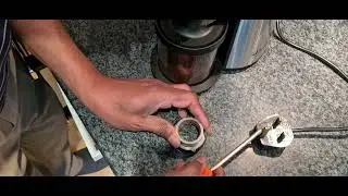 Gaggia MD15 Grinder - fitting shims to make it a finer grind.