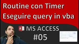 Access - VBA Routine con Timer