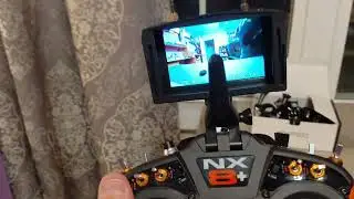 My updated FPV rig with Eachine D600 goggles and Spotter FPV camera