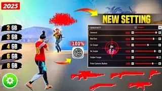 All Gun Headshot Sensitivity Setting After New OB49 Update | Free Fire Max Auto Headshot Sensitivity