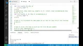 Introduction to Programming with Python: Loops (iteration with for and while statements)