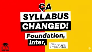 CA Exam January 2026 Syllabus Changed! | ICAI Exam Department official Announcement Released 
