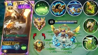 GLOBAL URANUS NEW BUILD FOR UNLIMITED HEALING AND SUPER TANKY | THIS BUILD IS TOTALLY BROKEN - MLBB