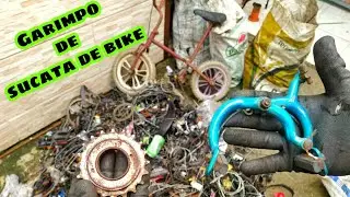 Garimpando sucatas de bike / sacos de surpresa achei peças de bicicletas antigas