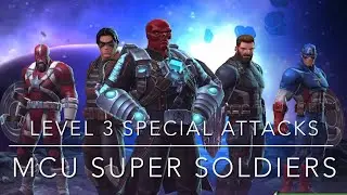 All Super Soldiers From The MCU Level 3 Super Attacks Marvels Contest Of Champions