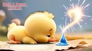 Duck and Rabbit of location for kids cartoon