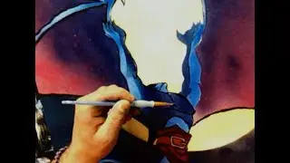 I'm Trying Out a Multilayered Stencil of Gargoyles Goliath!