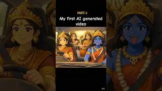 MY FIRST ATTEMPT AI GENERATED VIDEO #youtubeshorts #love #indian #goddess #youtubevloggers
