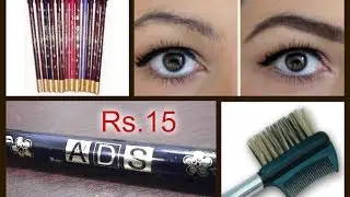 Rs.15 ADS ORIGINAL ARTIST EYEBROW PENCIL | DEMO | How I Fill My EYEBROWS.