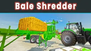Bale Shredder | Straw Harvest Pack | Farming Simulator 22 | Tutorial