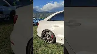 Lowered custom RS3 parked at the carmeet #automobile #carlifestyle #sportscar #shorts