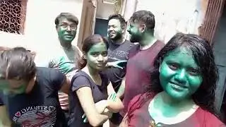 Holi Vlog😂 #masti #holi #myfirstvlog #viralvideo #bihari #funny #asthetic #ytviral #cousins #blog
