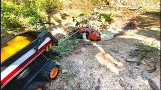 RC Off-Road Challenge: Stuck in Mud and Rescued by Another RC Car