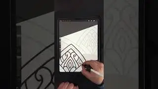 Mandala Line Art | Procreate Drawing | iPad Pro #shorts #art #digitalart
