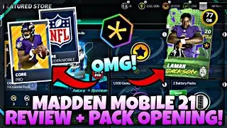 MADDEN MOBILE 21 REVIEW + OPENING PACKS!!! #1
