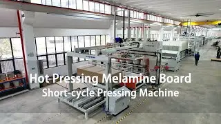 Melamine Board/Paper Hot Pressing Short Cycle Pressing Machine#machine #industry #wood #board #cnc