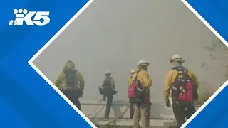 A day with Washington firefighters battling Los Angeles wildfires