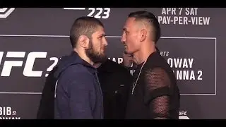 UFC 223: Khabib Nurmagomedov vs Max Holloway Media Day Face-Offs