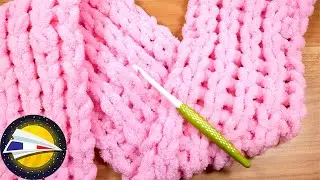 &Eacute;charpe douillette SANS crochet ni tricot ?! &Eacute;charpe en fil boucl&eacute; avec motif