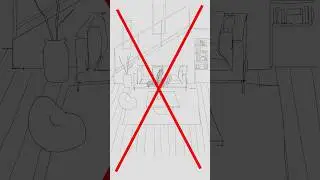 Not like this! #perspective #drawing #interiorarchitecture #architecture #drawing #draw