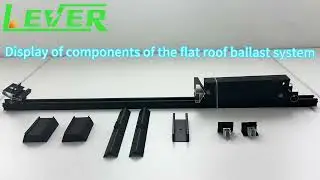 How to quickly assemble a flat roof power station? Aerodynamic Ost-West Ballast