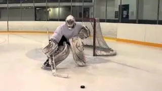 Pushing off the post to the short side