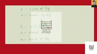Saturated water vapor at is condensed to a saturated liquid at in a spring-loaded piston-cylinder de