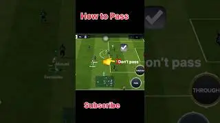 HOW TO PASS 💥 |TUTORIAL ☠️ |fcmobile |Fifa |Football |eafcmobile