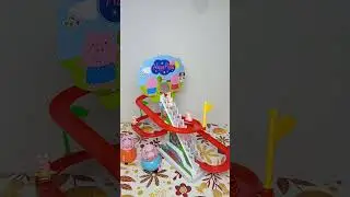 Very fun Peppa pig muddy slide