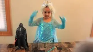 Elsa shows off her magic power