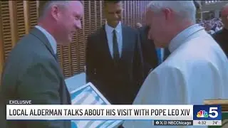 NBC 5 Exclusive: Pope Leo receives gift, visit from Chicago official
