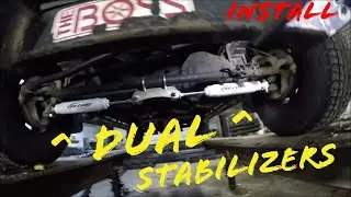 Pro Comp Dual Steering Stabilizer Kit 222286 on Cummins Excursion