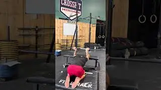 Bench Shoulder Flexion Stretch (w/ pipe)