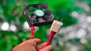 DIY Mini Fan Using Old PC Cooling Fan and Phone Charger | Easy Tech Hack!