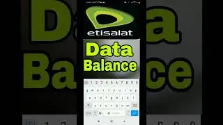 etisalat data balance check code