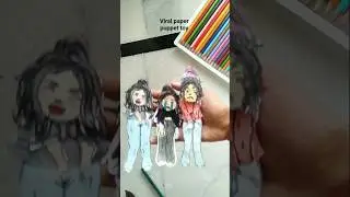 file paper puppet toy trending YouTube #short#