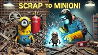 DIY Scrap Metal Minion | Fun Welding Project For Beginners 🎇