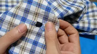 Tutorial on how to fix a hole in your shirt in a way that will surprise you / Do it yourself an