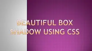 CSS3 box shadow effect || Css3 shadow || Css shadow effect