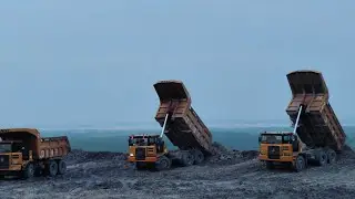  dump truck construction | dump truck unloading sand  | dumper driving training | @Guddusahbihar  |